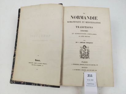 null BOSQUET (Amélie). La Normandie romanesque et merveilleuse, traditions, légendes...