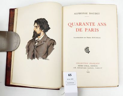 null DAUDET (Alphonse). Quarante ans de Paris. Illustrations de Pierre Rousseau....