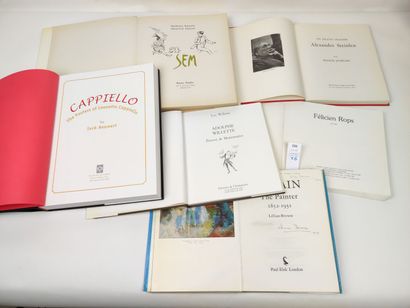 null [Beaux-Arts]. 6 volumes : Steinlen par Francis Jourdain (1954) ; Rops (1985) ;...