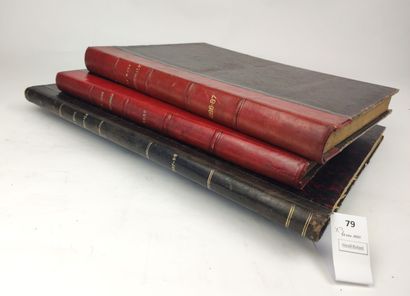 null [Mode]. Un ensemble de 3 volumes : La Mode Nationale. Années 1886-87, 1888 et...