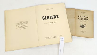null [Chasse]. 2 volumes :

WITT (Jean, de). Gibiers. 48 planches de B. RIAB. Un...