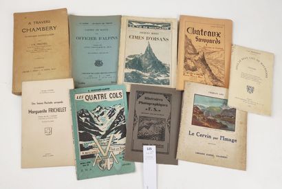 [Savoie et Alpes]. Réunion de 9 volumes ou...