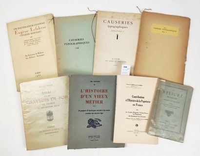 [Bibliophilie]. Réunion de 8 volumes ou plaquettes :

LA...