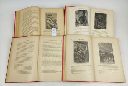null VERNE (Jules). Réunion de 4 volumes in-4 publiés par Hachette dans la Collection...