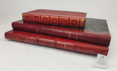 null [Mode]. Un ensemble de 3 volumes : La Mode Française (années 1888 et 1892) et...