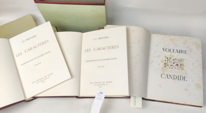 null [Illustrés Modernes]. Un ensemble de 3 volumes reliés et numérotés :

LA BRUYERE....