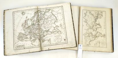 null Un ensemble de 2 atlas de géographie in-4 du XIXe siècle (accidents) :

DELAMARCHE....