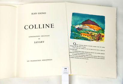 GIONO (Jean). Colline. Lithographies originales...