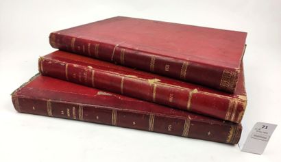 null [Mode]. La Mode illustrée. 3 volumes in-folio : années 1873 (51 hors-textes...