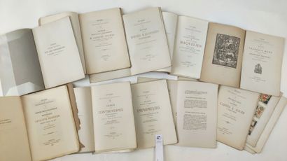 null [Dauphiné]. Études de Bibliographie Dauphinoise. Ensemble de 10 fascicules tirés...