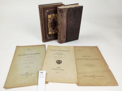 [Maghreb]. 5 volumes ou plaquettes du XIXe...
