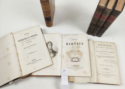 null Un ensemble de 7 volumes du XIXe siècle (accidents) : 

BARNAVE. OEuvres, mises...