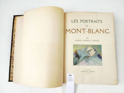 null [Alpes]. COPPIER (André-Charles). Les Portraits du Mont Blanc. Un volume in-4,...