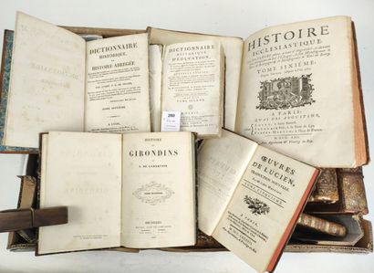 null Un ensemble 31 de volumes du XVIIIe ou du début du XIXe siècle, complets et...