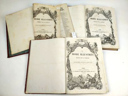 null [Mode]. La Mode illustrée. 3 volumes in-folio : années 1873 (51 hors-textes...
