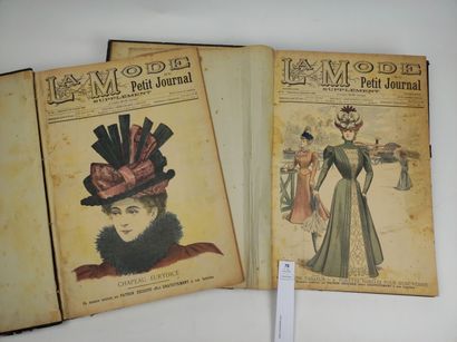 null [Mode]. La Mode du Petit Journal. 2 volumes in-folio, demi-reliures en cuir....