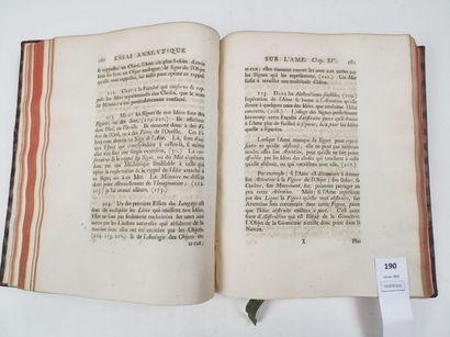 null BONNET (Charles) : Essai analytique sur les facultés de l'âme. Un volume in-4...