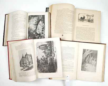 null [Voyages]. Réunion de 4 volumes in-4 du XIXe siècle :

BOULANGIER Edgar. Un...