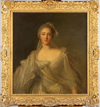 null D'après Jean Marc NATTIER (1685-1766)
Portrait de Mademoiselle Chamisot
Huile...