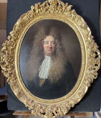 null Hyacinthe RIGAUD (1659-1743) et son atelier 
Portrait présumé du seigneur de...