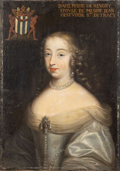 null Ecole française du 17ème siècle
Portrait de dame Marie de REUGNY, Epouse de...