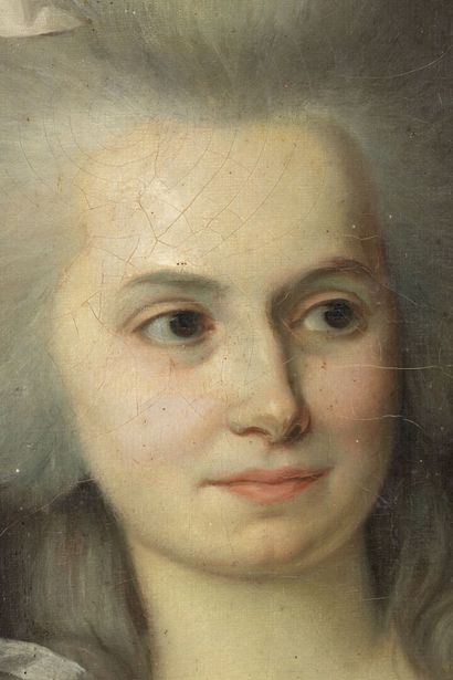 null Ecole française vers 1770
Portrait de mademoiselle de la Seygne de Saint Georges...