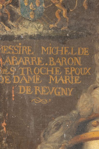 null Ecole française vers 1680 Messire Michel de LA BARRE baron des Troches
Huile...