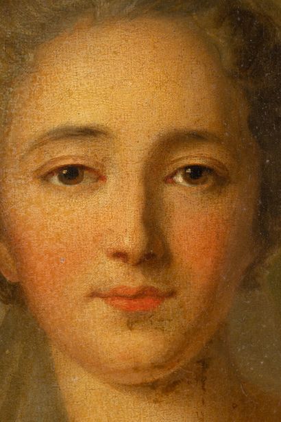 null D'après Jean Marc NATTIER (1685-1766)
Portrait de Mademoiselle Chamisot
Huile...