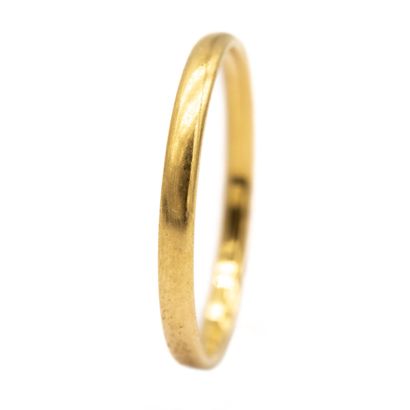 Ring in 18 K (750) yellow gold 
Weight 1,20...