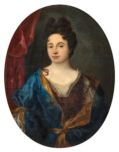 null Ecole FRANCAISE vers 1690, entourage de Hyacinthe Rigaud
Portrait de dame (Madame...