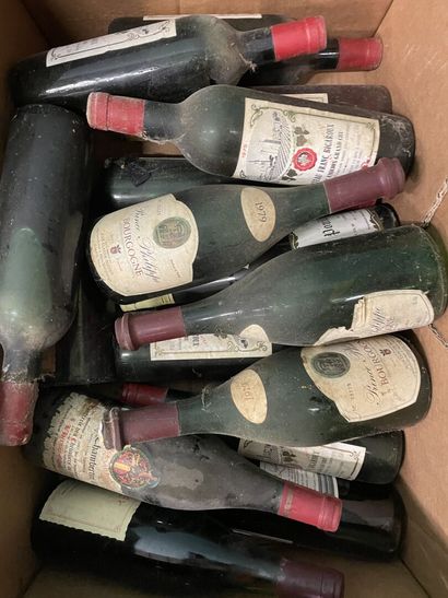 null Lot de bouteilles de vin Bourgogne et Bordeaux 15 bouteilles
