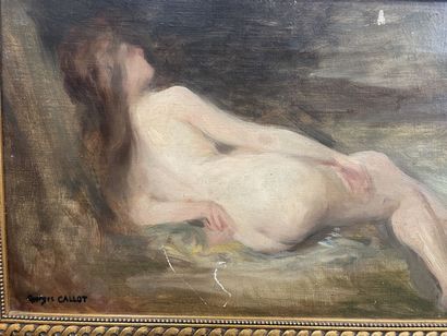 null Georges CALLOT (1857 - 1903 )

Nu allongé

huile sur toile signée en bas à gauche

Porte...