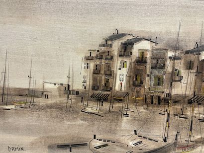 null Georges DAMIN (1942 ) 

Vue de Saint Tropez

huile sur toile, signée en bas...