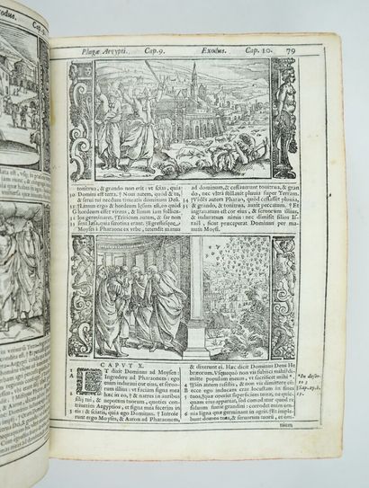 null [Bible illustrée du 16ème siècle] BIBLIA ad Vetustissima exemplaria Nunc recens...