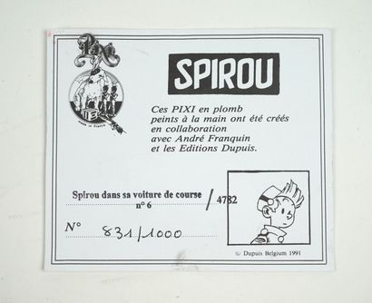 null PIXI - FRANQUIN. Spirou in his racing car N°6. Ref : 4782

Limited edition....