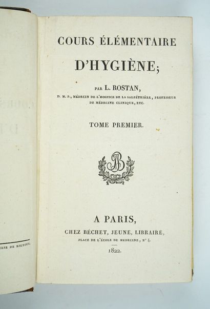null Un ensemble de textes sur l'Hygiène : 

BONNET (Jean-François-Victor) : Essai...