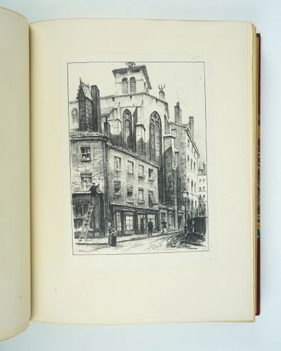 null BLETON (Auguste): Lyon pittoresque. Illustrated with 5 etchings, 20 lithographs...