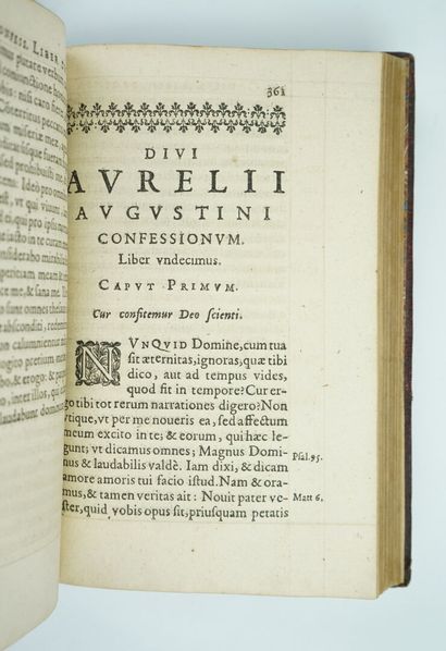 null Saint AUGUSTIN : D. aurelii Augustini confessionum libri tredecim. Editio nova,...
