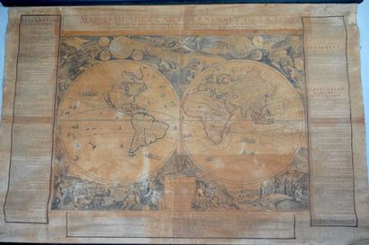 null FER (Nicolas de) : Mappe-monde ou carte générale de la terre Divisée en deux...