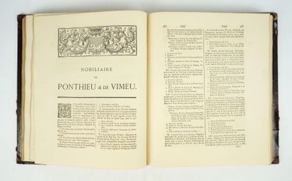 null BELLEVAL (Marquis René de) : Nobiliaire de Ponthieu et de Vimeu. Deuxième édition...