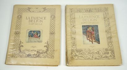 null DAMIRON (Charles) : La faïence de Lyon. Paris, Dorbon Aîné, s.d. [1926]. 2 volumes....
