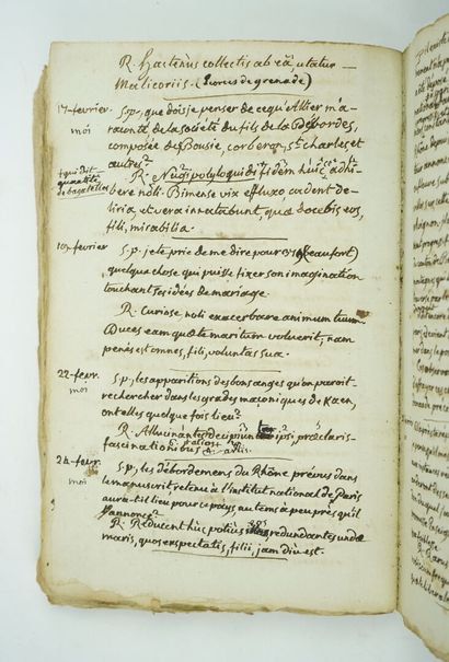 null [Manuscrit] Très curieux manuscrit à contenu mystique, écrit entre 1801 et 1805....