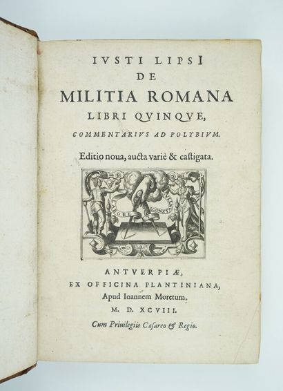 null LIPSE (Juste) : De militia romana libri quinque, commentarius ad polybium. Editio...