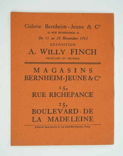 null Exposition Henri ROUSSEAU, du lundi 28 octobre au samedi 9 novembre 1912. Paris,...