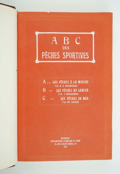 null DECANTELLE (A. P.), PRESKAWIEC (T.), et LOUCHE (Ed.) : A B C des pêches sportives....
