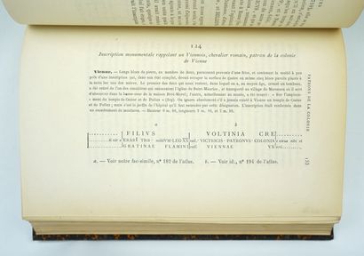 null ALLMER (Auguste) and TERREBASSE (Alfred de): Inscriptions antiques & du Moyen...