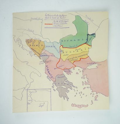 null [MANUSCRIT] [Balkans - Russie] DESAINS (Henry) : Etudes historiques et administratives....