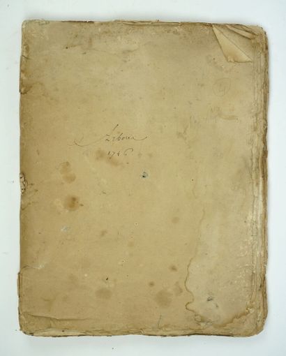 null Rare HERBIER du 18ème siècle. 

Quatre cahiers de 24 par 31 cm, constitués de...