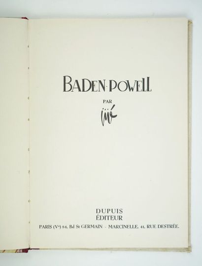 null Deux albums de JIJE

Baden Powell, Dupuis, s.d. (1950). Dos en papier rouge,...