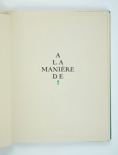 null GUILMIN André : À la manière de Gus Bofa, Lucien Boucher, Brunelleschi, P. Brissaud,...